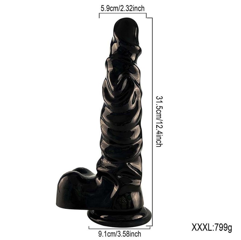 12.4&Prime; XXL Extra Large Dildo Suction Cup Anal Butt Plug Thick Dong Sex Toy Women