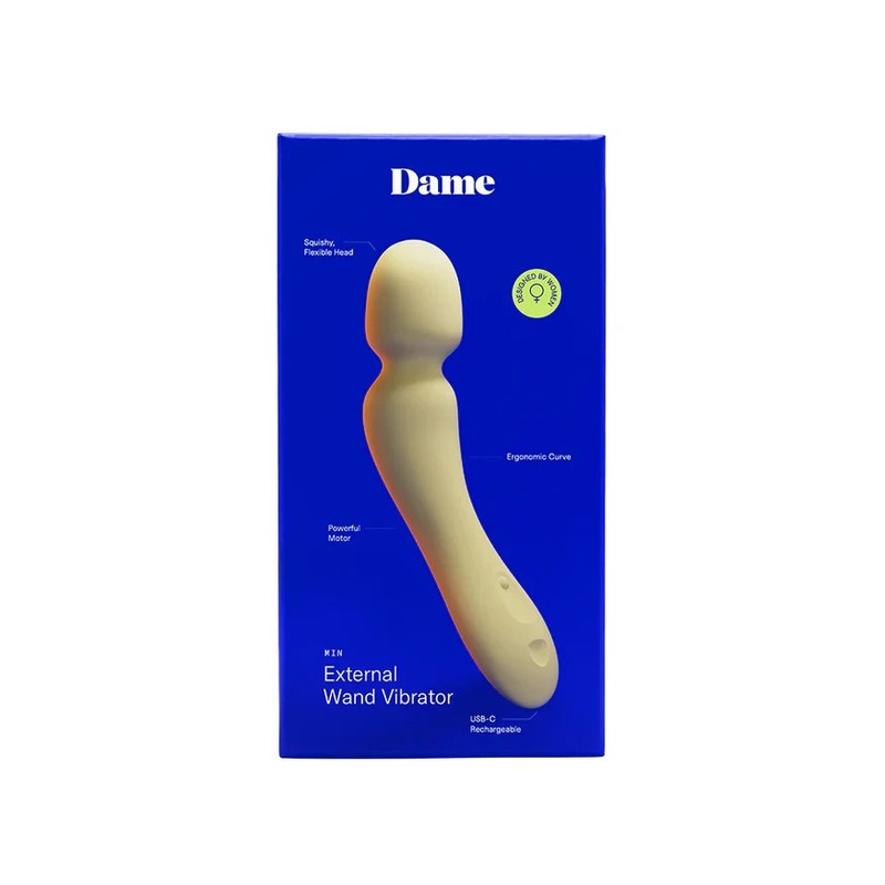 New Dame Min Mini Wand Vibrator Massager