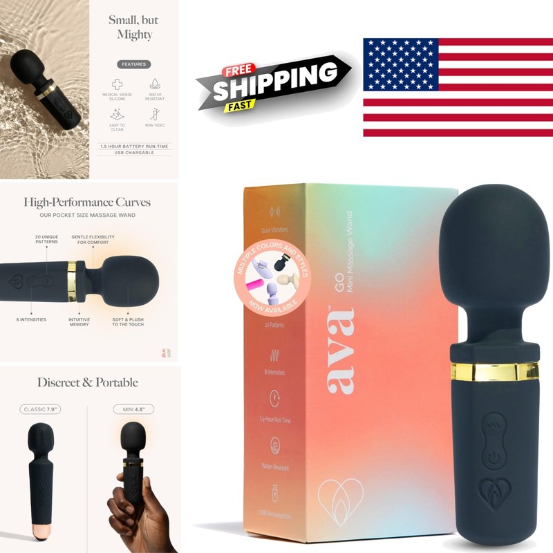 Mini Go Vibrator Wand Sex Toy for Women | Quiet & Small | 20 Patterns & 8 Speeds