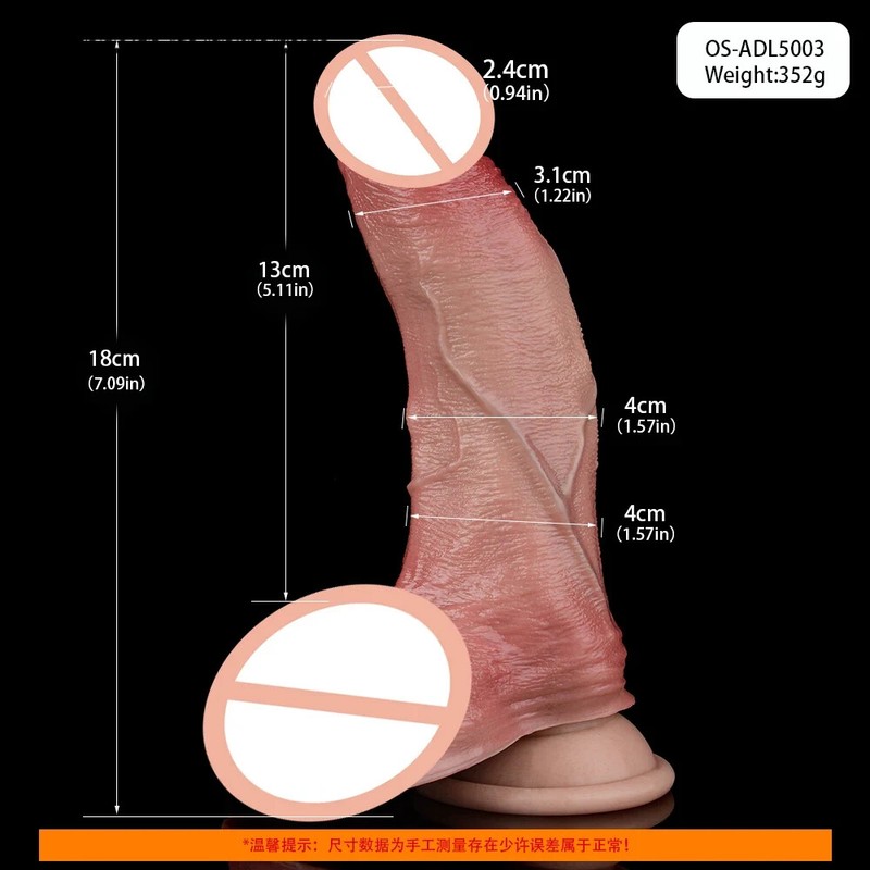 Realistic Dildo Lifelike Penis Enhanced Sensation Silicone Dick Enlarge Sex Toys gallery