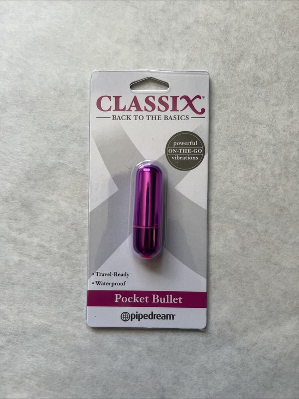 Pipedream Classix On-The-Go Pocket Bullet Vibe Pink – Mini Clitoral Vibrator