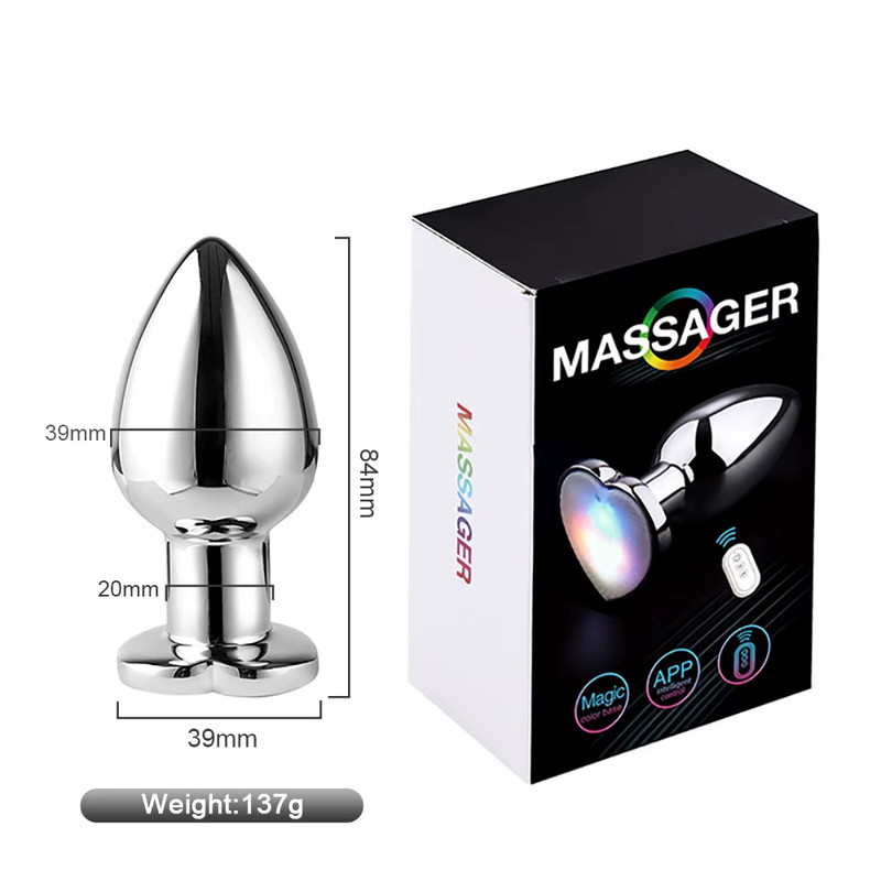 LED Remote-Controlled Prostate Massager – Wireless Vibrating Plug for Men & Wome