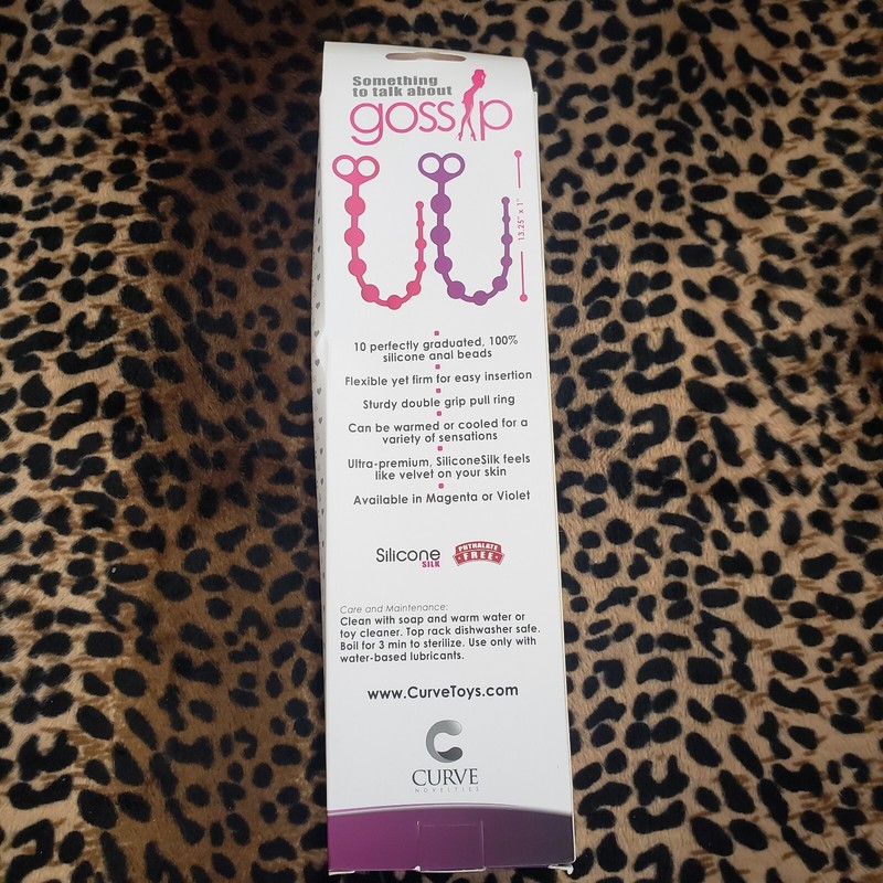 Gossip Perfect 10 Silicone Anal Beads🔥 Magenta 😈 Curve Toys 🔥 BOX DMG gallery