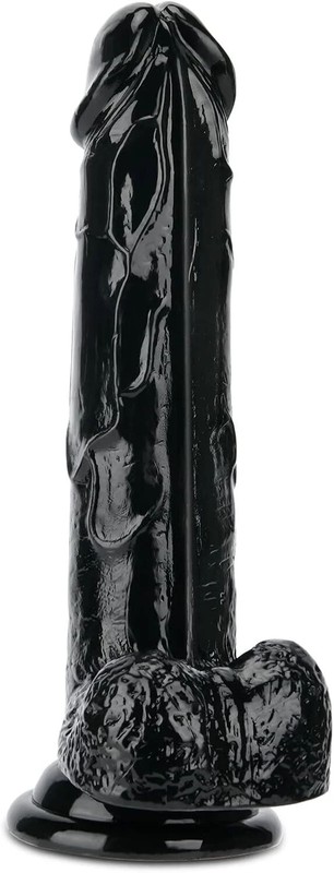 8.6 Inch Realistic Dildo with Suction Cup for Hands-Free Play, Shaft and Balls L