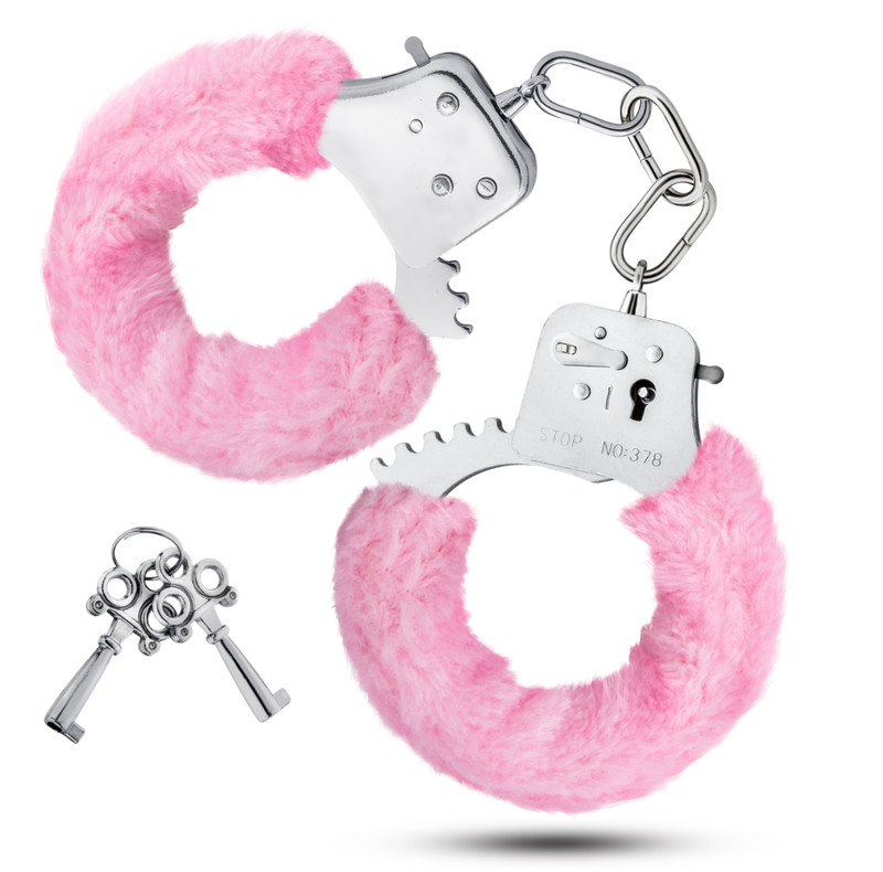 Furry Hand Cuffs Bondage Metal Role Play Kink Pink Xexy Adult Sex Toys gallery