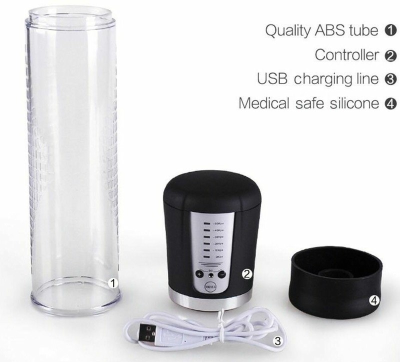 Extensor de mejora USB de 8 " , Bomba de pene de 5 velocidades gallery