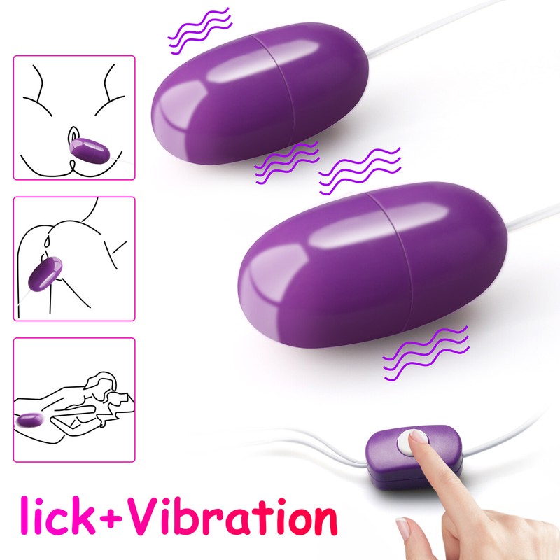 Remote Control Vibrating Dual Bullet Egg Vibe Vibrator G-Spot Sex Toys For Women gallery