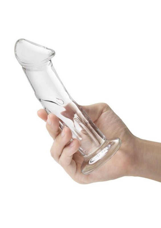 Glas Dildo Glass with Veins and Flat Base gallery