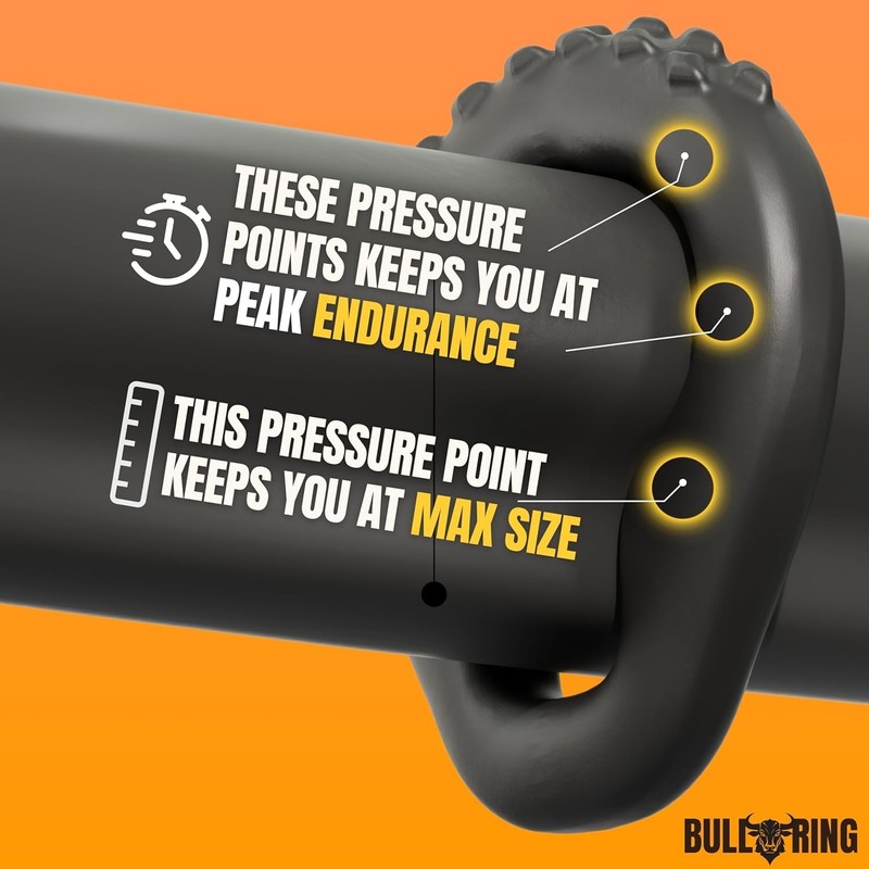 Penis Ring for Enhanced Performance Black Silicone 197 Inch Custom Fit gallery