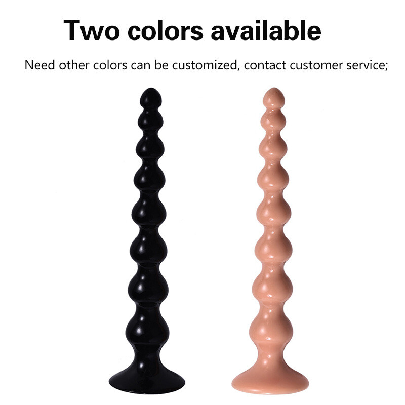 Smooth-Long-Butt-Plug-Soft-Anal-Bead-Dildo-Dong-Adult-Masturbate-G-spot Sex-Toys gallery