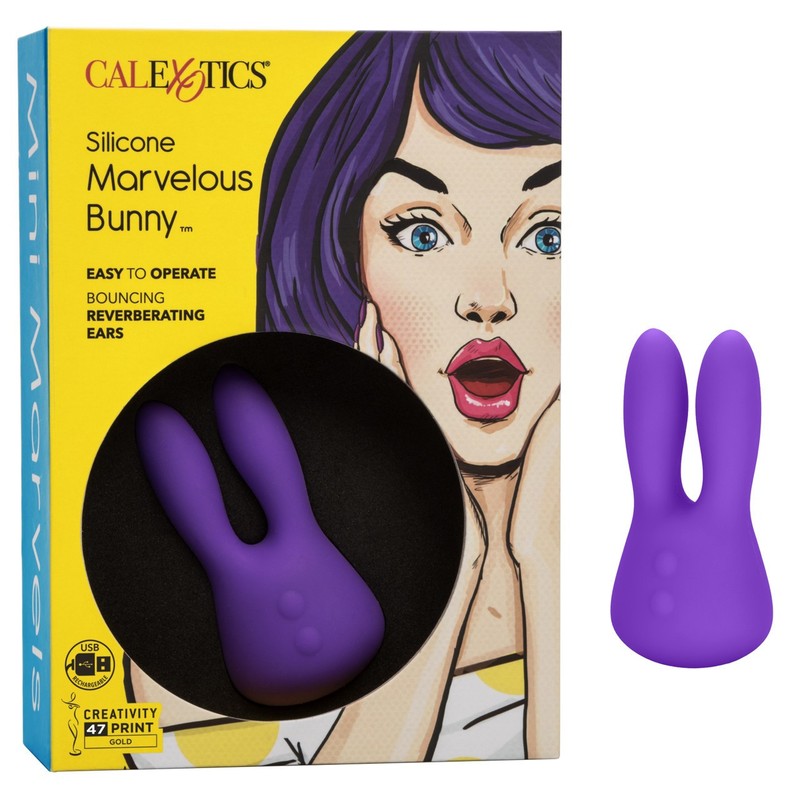 Mini Marvels Silicone Marvelous Bunny – Clitoral G-Spot Vibrating Massager