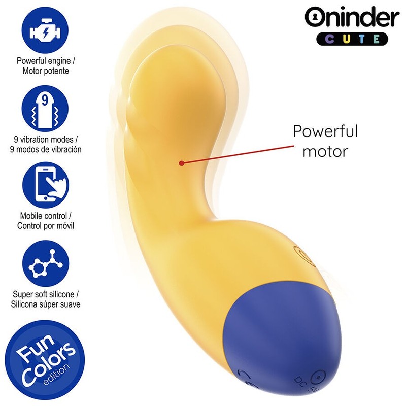 Oninder Cute Love Buddy - Yellow G-Spot Vibrator with Free App gallery