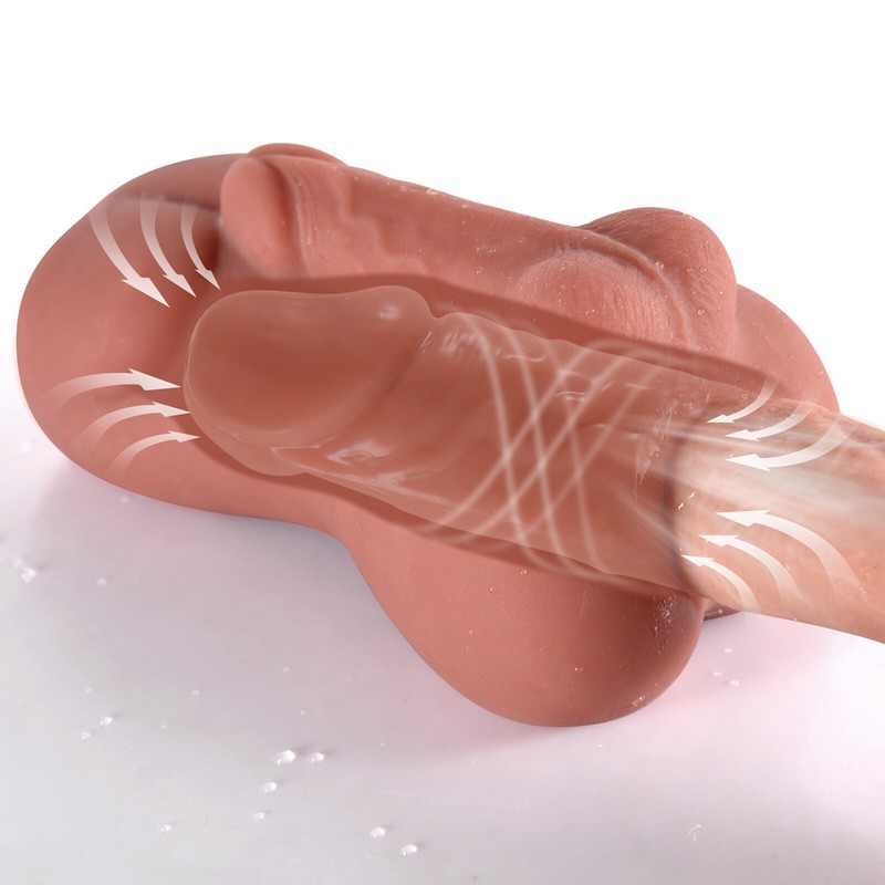 Male Masturbator Penis Enlarger Pocket Anal Extended Dildo for Women Men Sex Toy