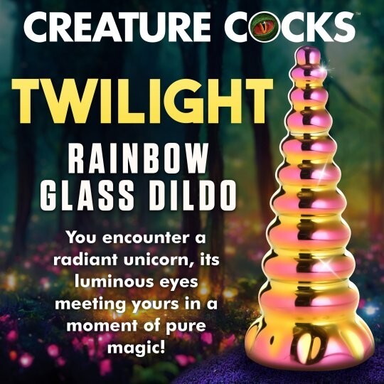 Twilight Rainbow Glass Dildo gallery