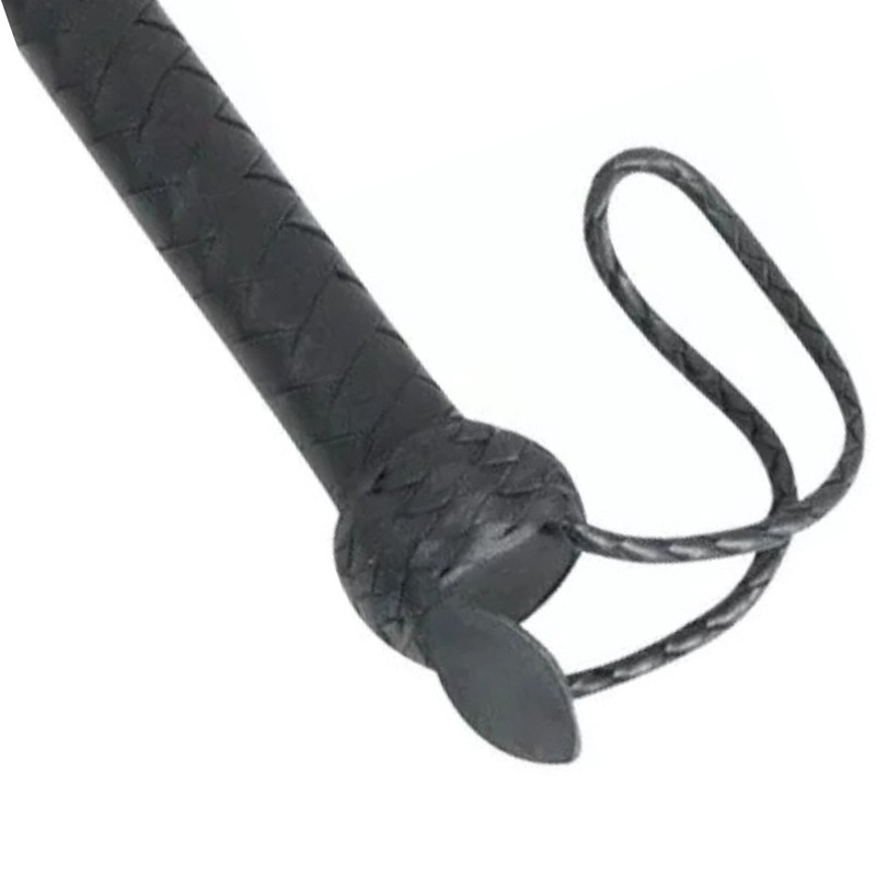 Real Cowhide Leather Flogger 35 Tails Impact Handmade Handle Cosplay Accessory gallery
