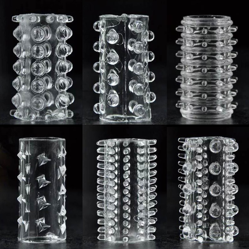 6PCS STAY HARD Cock Sleeve Kit Couple Male Erection Extender Penis-Ring Sex-Toy gallery