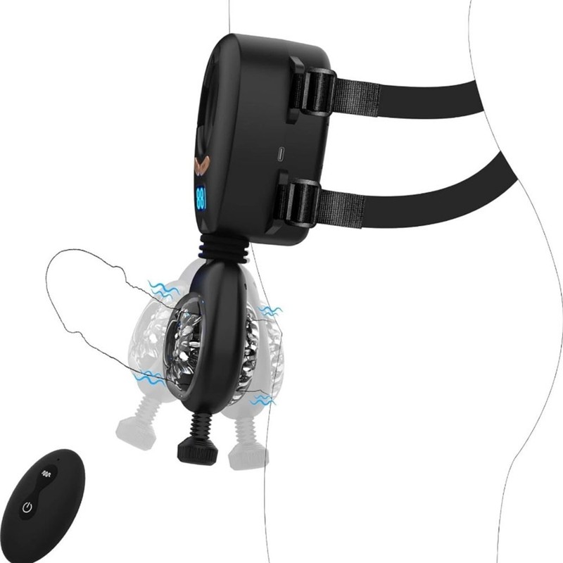 Wearable Automatic Male Masturbator with Removable Belts Toy Blowjob Sex Machine gallery