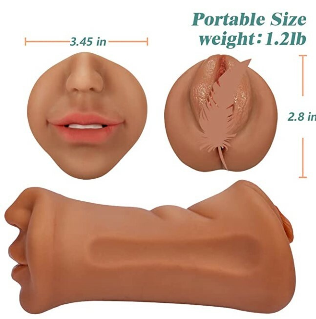 Male Masturbator Pocket Pussy Blowjob Realistic Mouth Sex Toy for-Men Vagina gallery