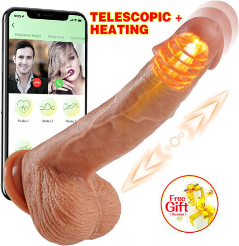 Realistic Thrusting Dildo Heating Vibrator G-Spot APP Control Sex Toys for-Women gallery