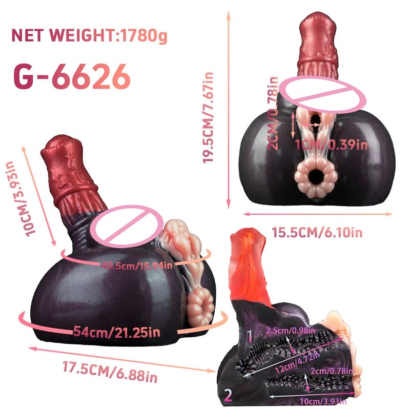 Pink Male Masturbator Cup Realistic Dual Channel Vagina Sex Toy for Soft Stroker gallery