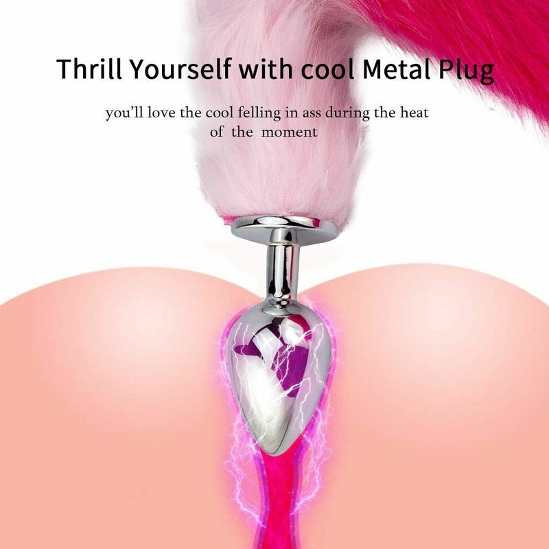 2pcs Set Fox Tail Butt Plug Anal Plug Furry BDSM Cosplay Sex Toy For Women Men gallery