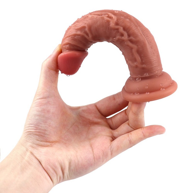 6in Thin Dildo Beginner Slim Penis Suction Cup Realistic Cock Small Sex Toy gallery