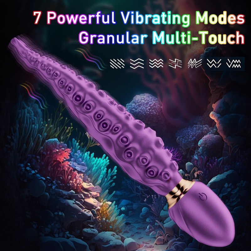 Octopus Tentacle Rabbit Vibrator G-spot Dildo Massager Sex Toys Women Vibrating