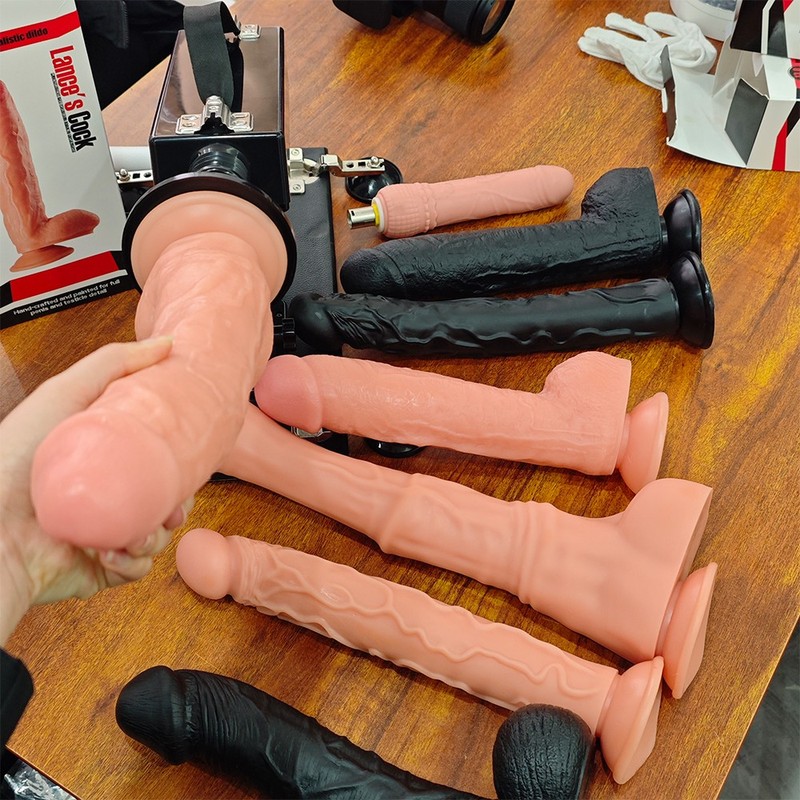 Automatic Stability Sex Machine Dildo Adapter for 3XLR Love Machine Vibrator US gallery