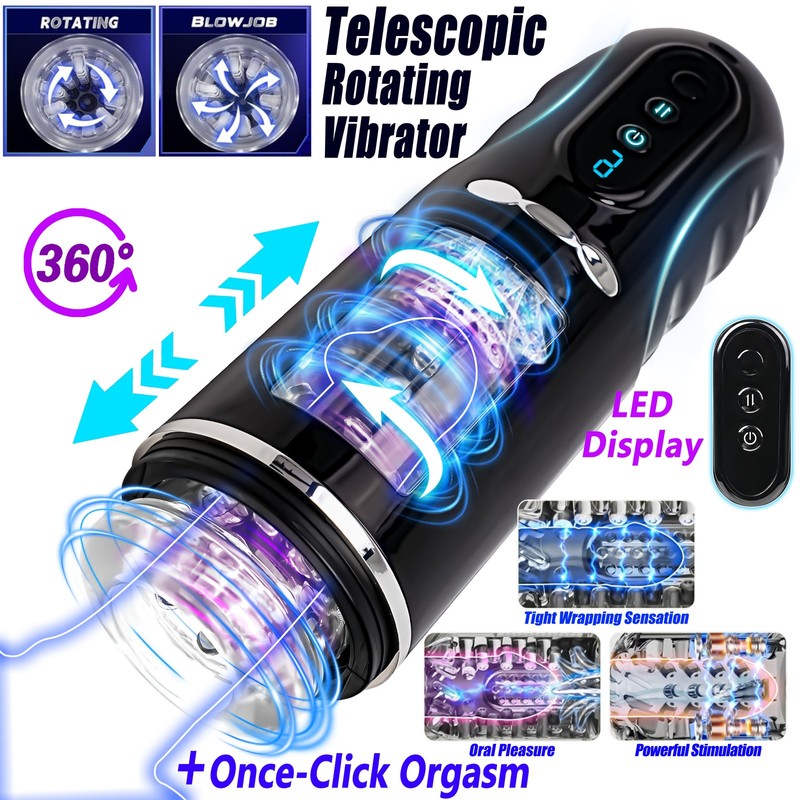 Sex Machine Blowjob Automatic Male Masturbaters Thrusting Rotation Cup Sex Toys gallery