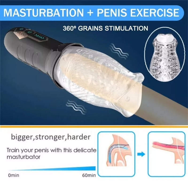 Automatic Rotating Thrusting HandsFree Cup Stroker Male Masturbaters Men Sex Toy gallery