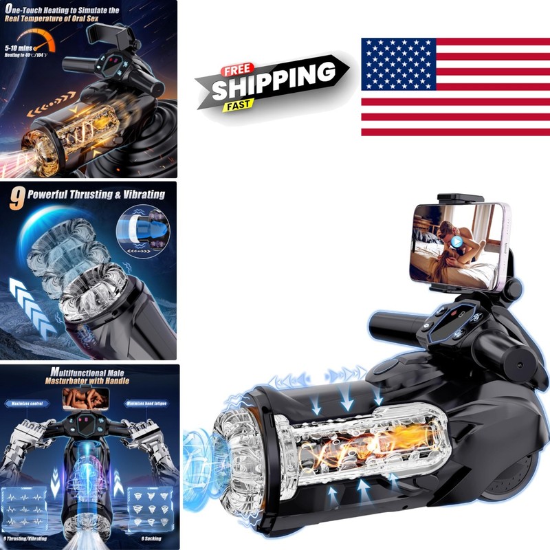 Compact Male Masturbator with Unique Motorcycle Design for Fantasy Fulfillment