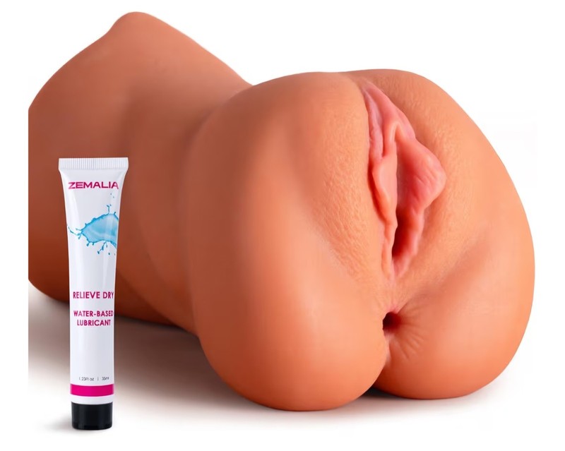 ZEMALIA 3 in 1 Pocket Pussy Male Masturbator Sex Toys for Men, 3D Textured Se…