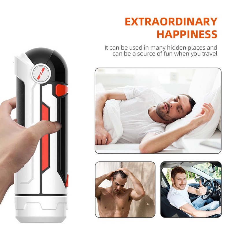 Heating Telescopic Aircraft Cup Automatic Male Masturbator Adult Sex Toy Blowjob gallery
