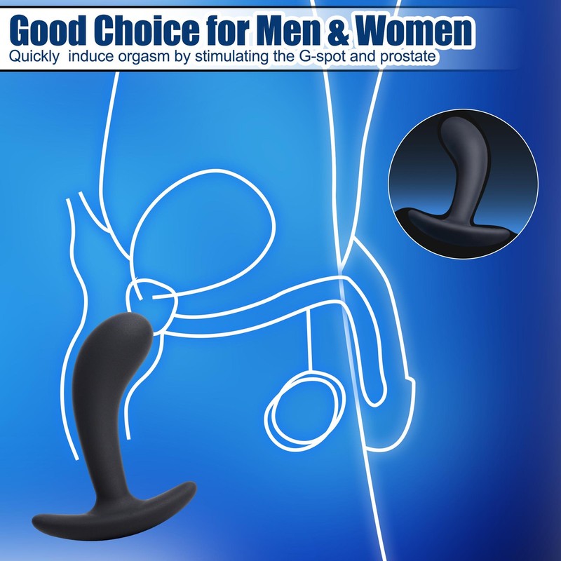 Silicone Anal Butt Plug Kit Prostate Massager Dildo Trainer Set Beginer Sex Toys gallery