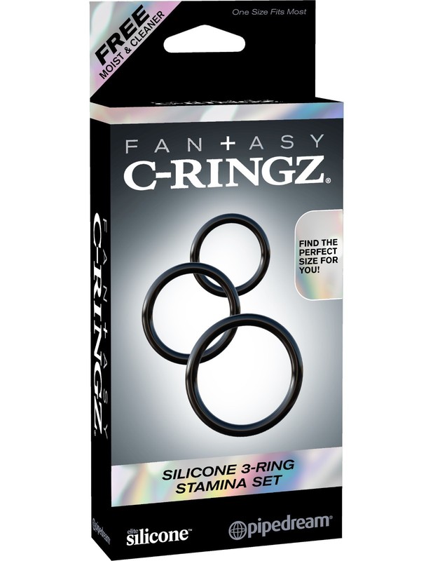 Fantasy C-Ringz Stamina Set, Adult Couple Kinky Foreplay Penis Ring Sex Toy, New gallery