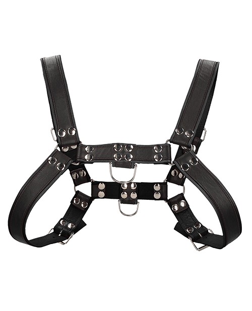Shots Uomo Chest Bulldog Harness Small/Medium – Black