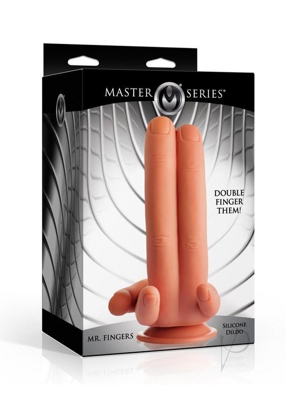 Master Series Mr Fingers Silicone Dildo 7.8iin – Vanilla