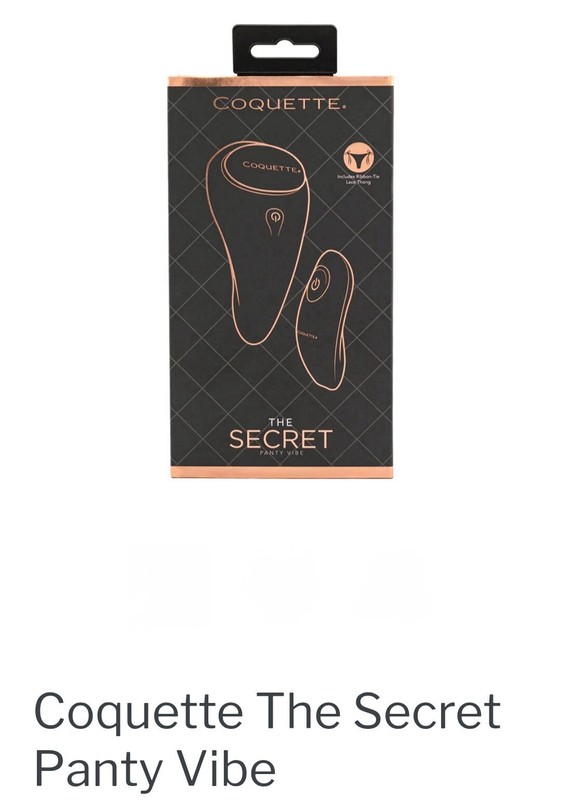Coquette The Secret Panty Vibrator w/ Panty Pocket Pleasure Toy Black gallery