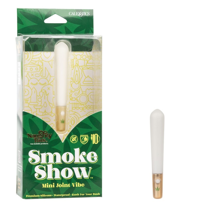 Cal Exotics Naughty Bits Smoke Show Mini Joint Vibrator – Silicone Slim Vibe