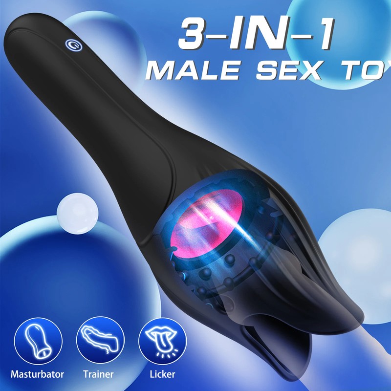 Glans Trainer for Men Powerful Vibrating Penis G Spot Masturbator Soft Fingertip gallery