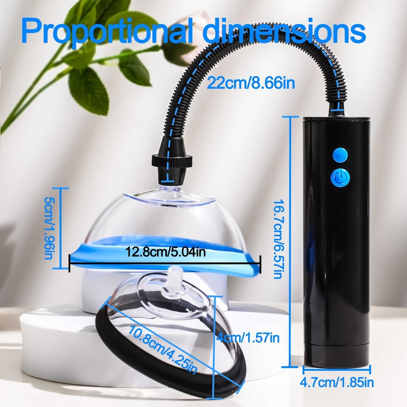 2 Cup Automatic Electric Vaginal Nipple Pussy Pumped Rechargeable Set Sucker Toy gallery
