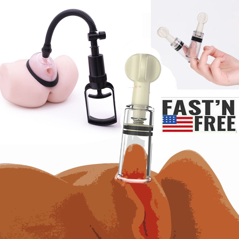 Clitoral Pussy Pump Pumping Cylinder Nipple Sucker Clit Enlarger Holds Suction