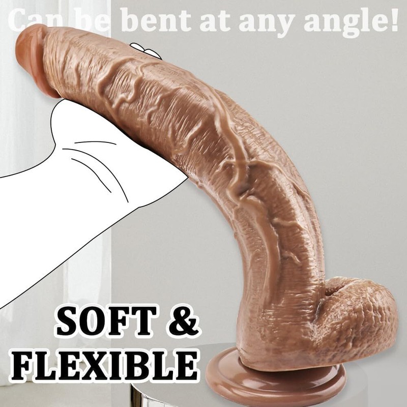 XXXL HUGE Realistic Huge Dildo BIG Penis Suction Cup Vagina G-Spot Sex Toy Adult gallery
