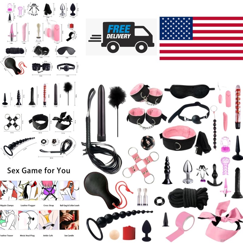 Complete BDSM Kit 35 Pcs for Couples with Quality Materials and Accessories