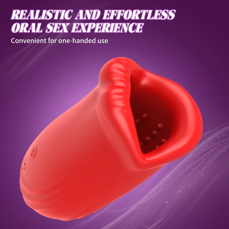 Lealuxes Smart Masturbator, App Controlled Vibration & Tongue Licking, 9 Modes gallery