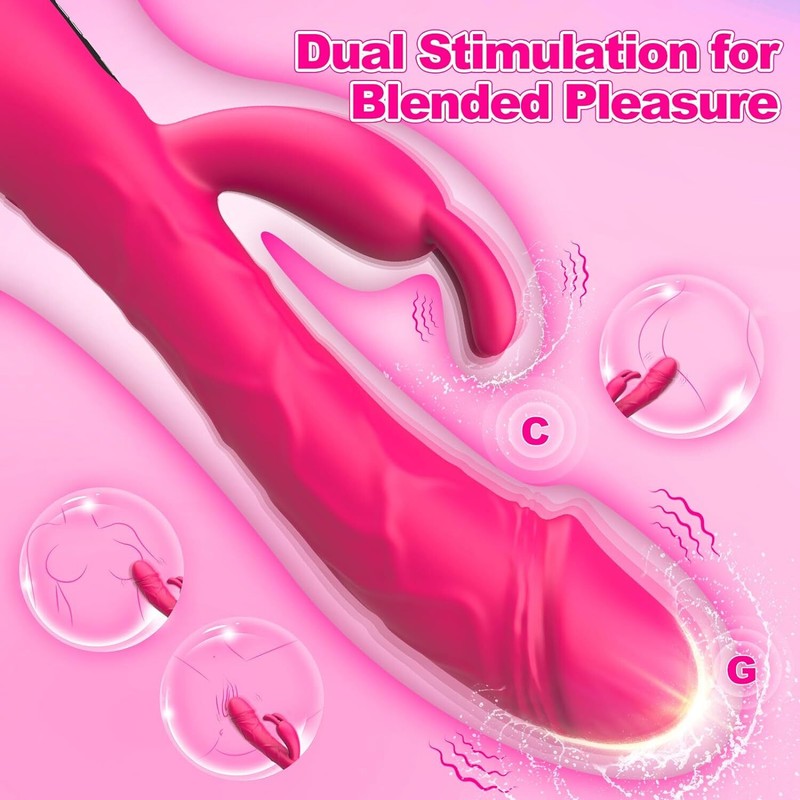 Realistic G-spot Rabbit Vibrator Dildo Anal Clitoral Massager Sex Toys for Women gallery