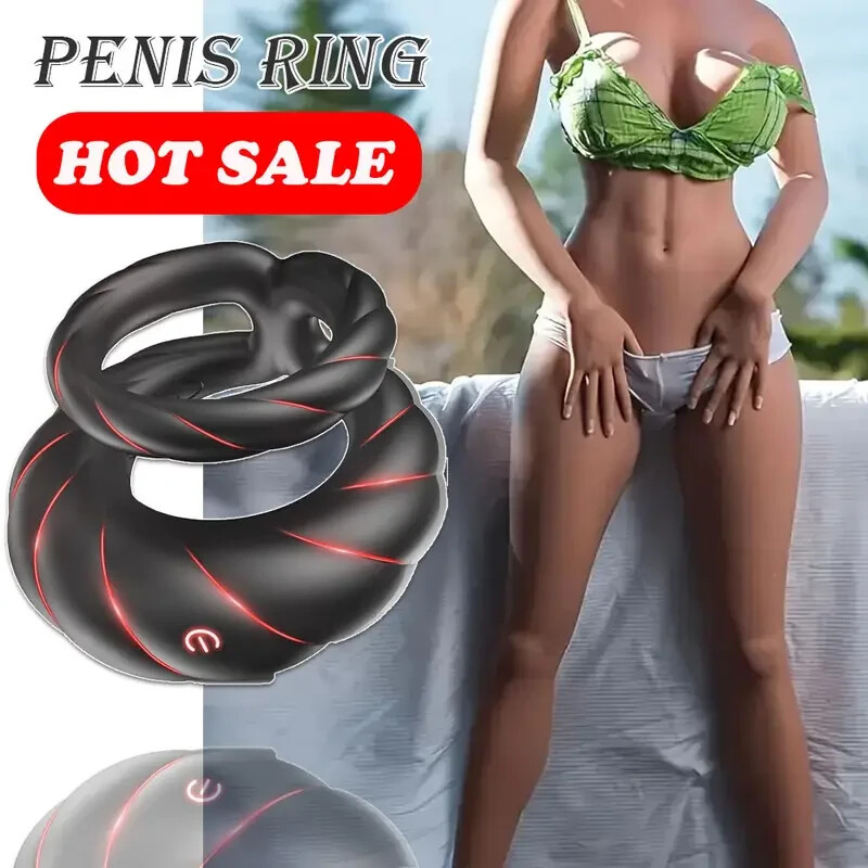 Couples Vibrator G-spot Dildo Massager Penis Cock Ring Adult Sex Toys For Men US