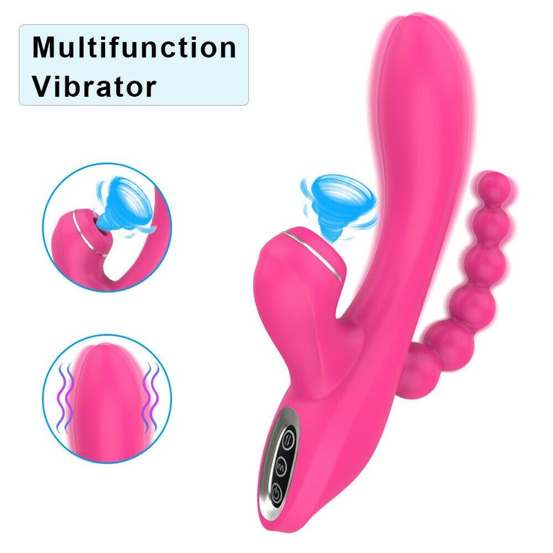 Multispeed-Dildo-Penis-Women-Sucking-Vibrator-Clit-Vagina-Anal-Anus-Sex-Toys