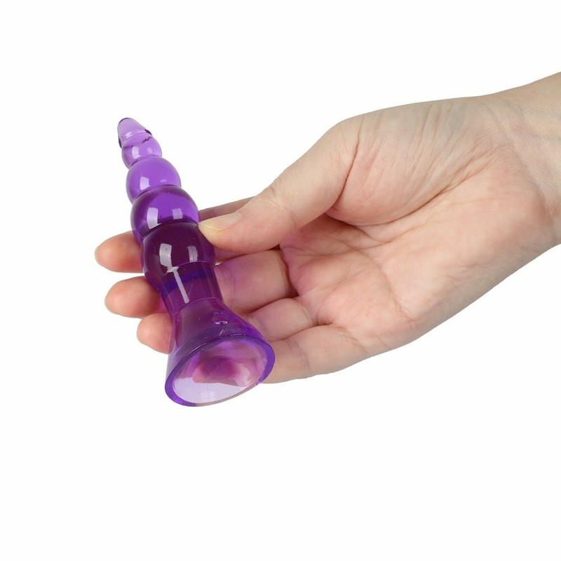 Soft Jelly Beginner Anal Beads Butt Plug Anal Sex Toys for Women Men Couples gallery