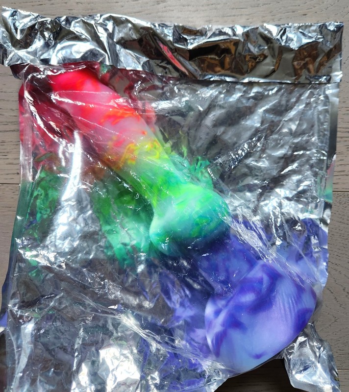 NEW Bad Dragon REX Fantasy MEDIUM Silicone Dildo AURORA UV GLOW Toy RARE gallery
